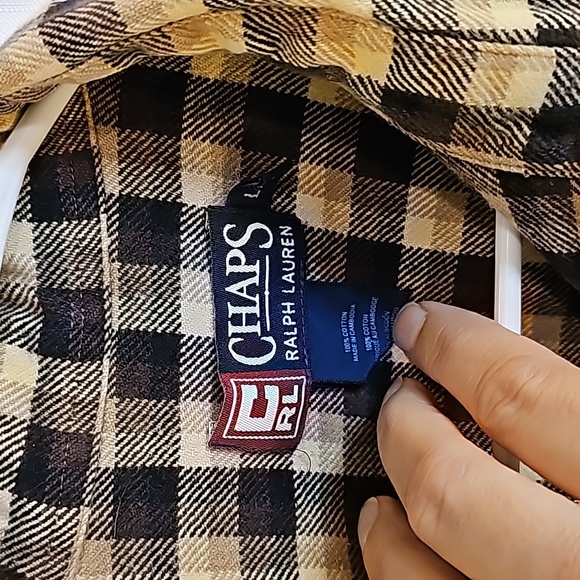 2/$20 Chaps Ralph Lauren L Flannel Shirt - Picture 3 of 9